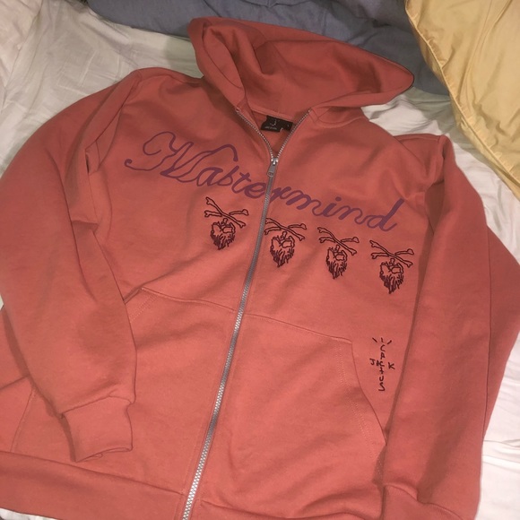 Travis Scott Cactus Jack MasterMind Japan Zip Up Hoodie Size Large - Picture 3 of 4